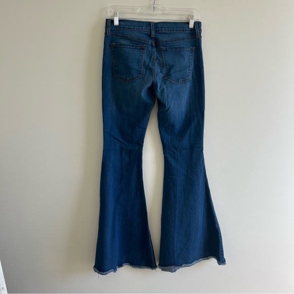Free People Dark Wash Bell Bottom Flare Jeans - Picture 6 of 6